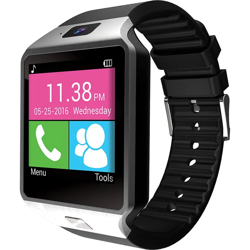 1.54” Smart Watch With Gsm Phone, Silver 1