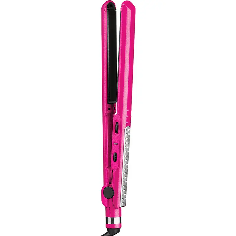 1-Inch Tourmaline Ceramic Flat Iron, Pink 1