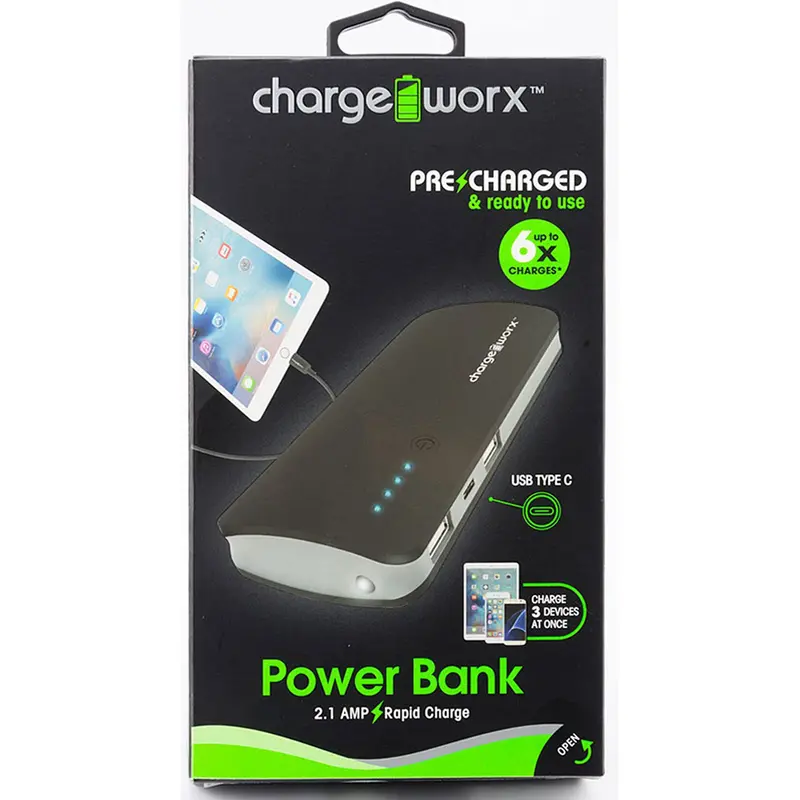 10000Mah Power Bank, Black 1