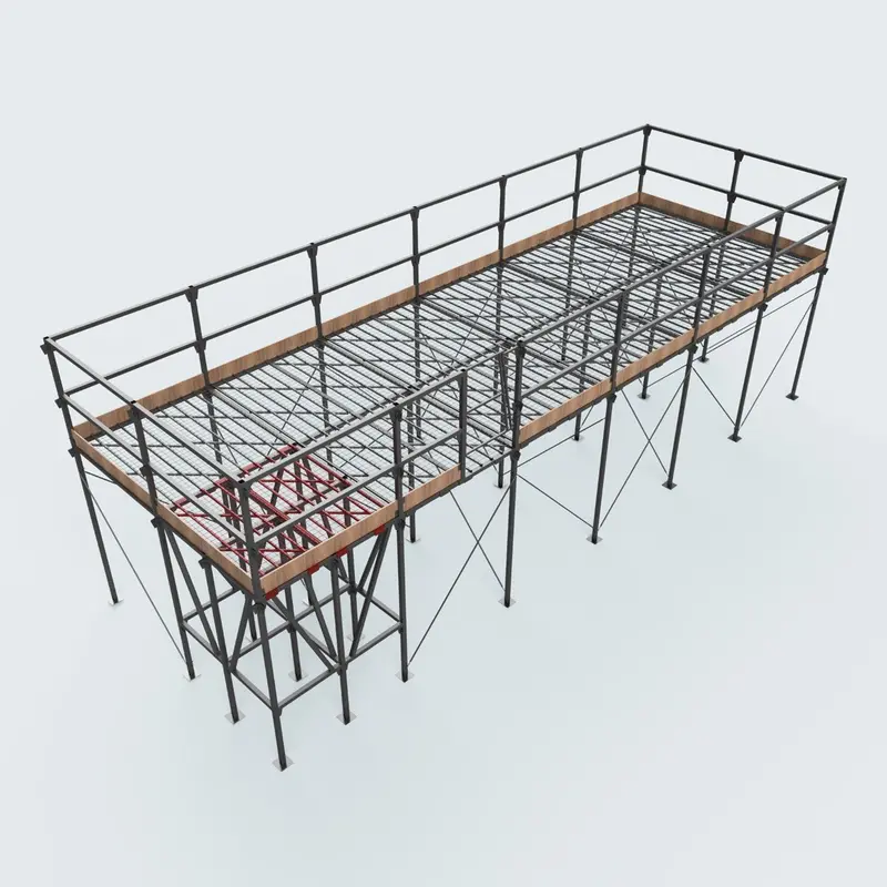 12 Bay Trestle With Loading Bay, Handrail & Access Gate 1