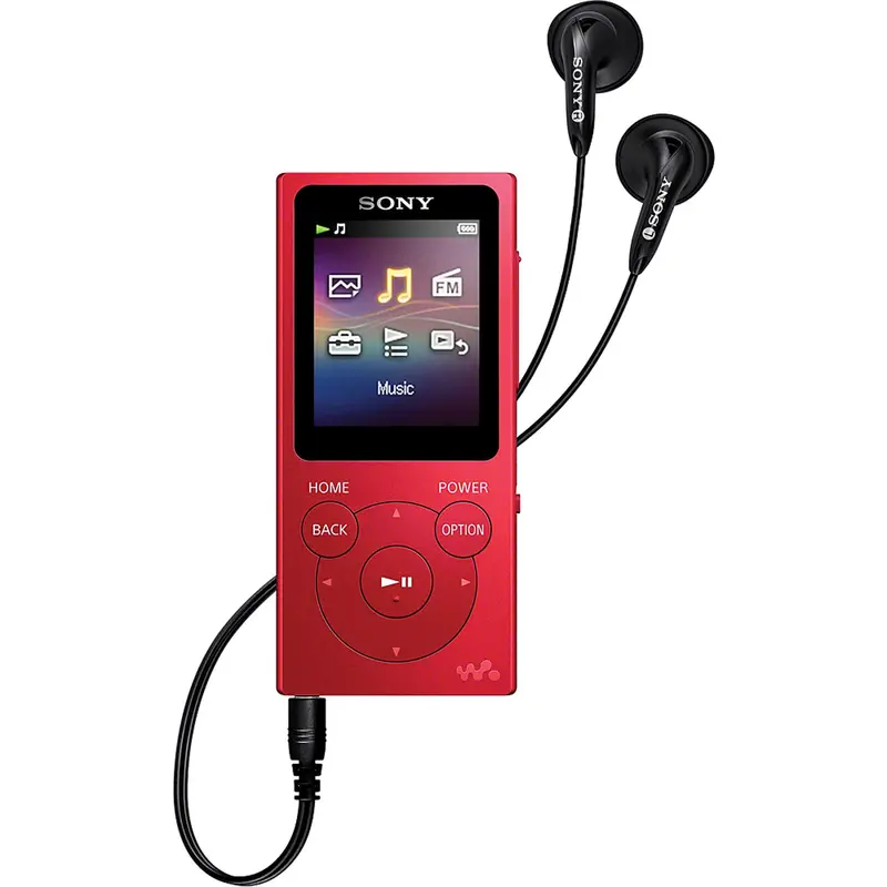 16Gb Nw-E395 Series Walkman Digital Music Player, Red 1