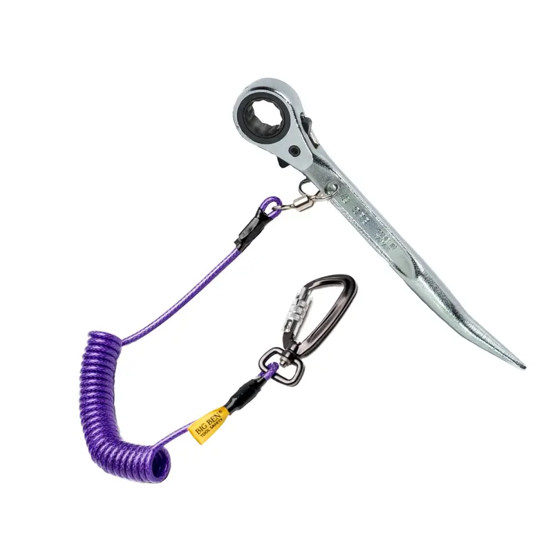 19/21Mm Steel Flush Short Podger Ratchet With Bigben® Tether 1