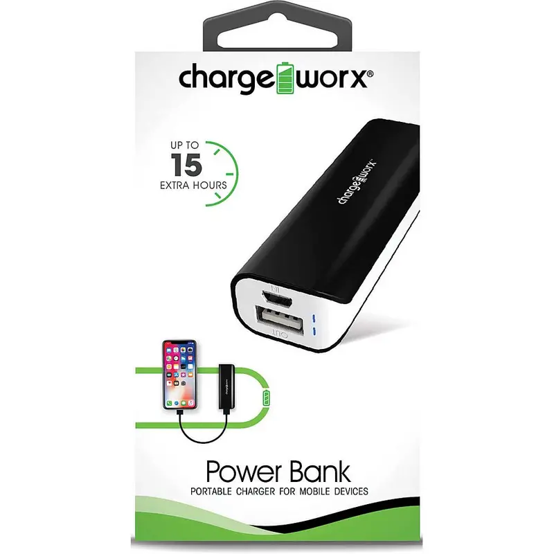 2,000Mah Power Bank, Black 1