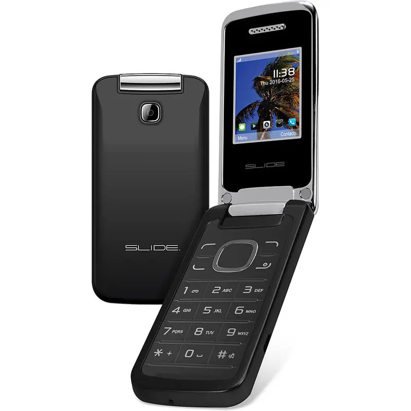 2Gb Flip Phone, Black 1