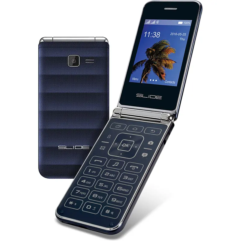 2Gb Flip Phone, Blue 1