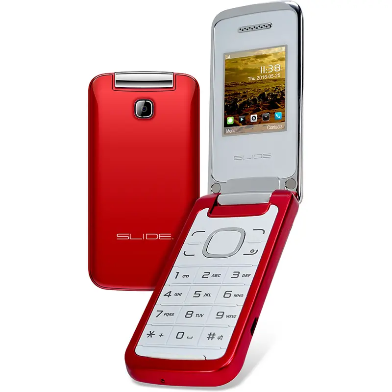 2Gb Flip Phone, Red 1