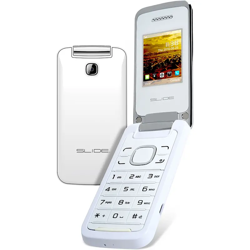 2Gb Flip Phone, White 1