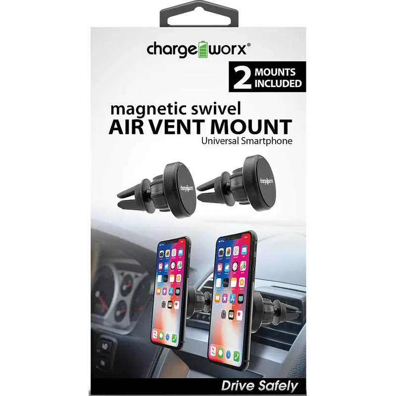 2X Magnetic Air Vent Swivel Mount 1
