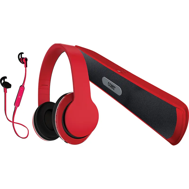 3-In-1 Bluetooth Combo Pack, Red 1