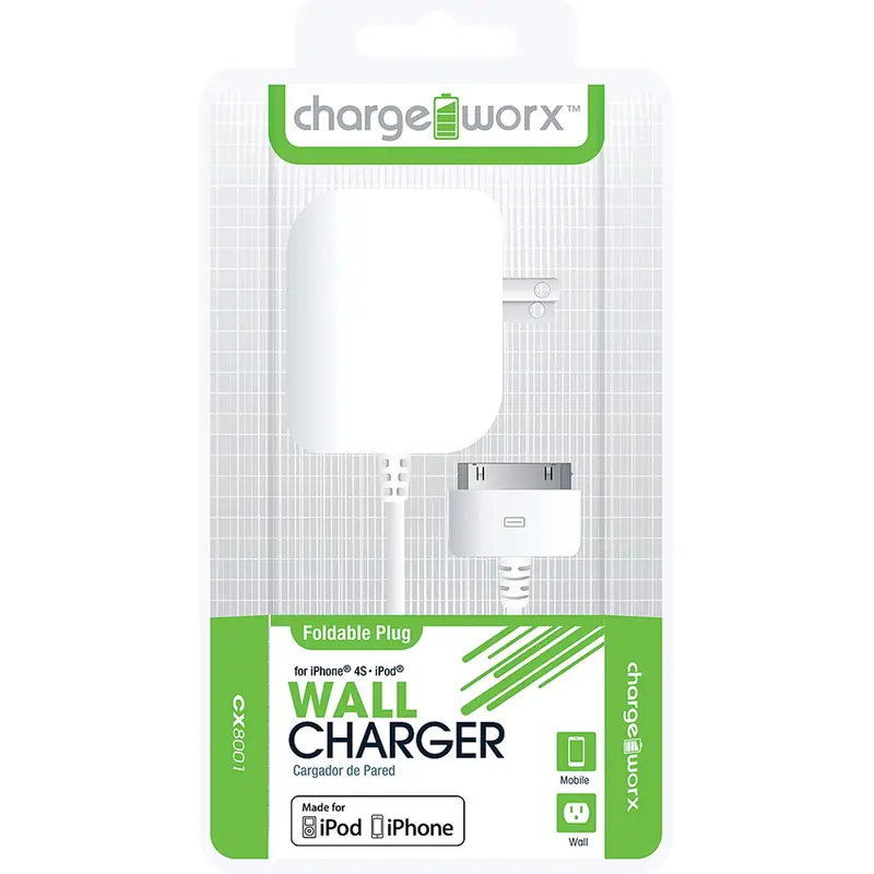 30 Pin Wall Charger, White 1