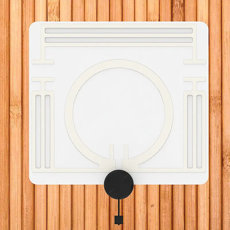 360 Hdtv Digital Amplified Indoor Motorized Rotating Antenna, White 1
