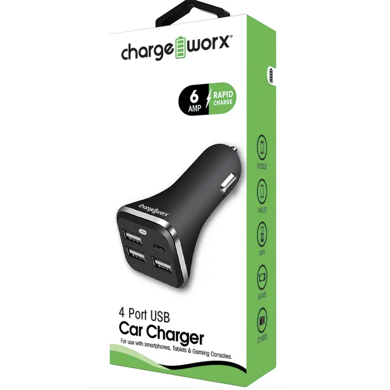 4 Port Usb Car Charger 1