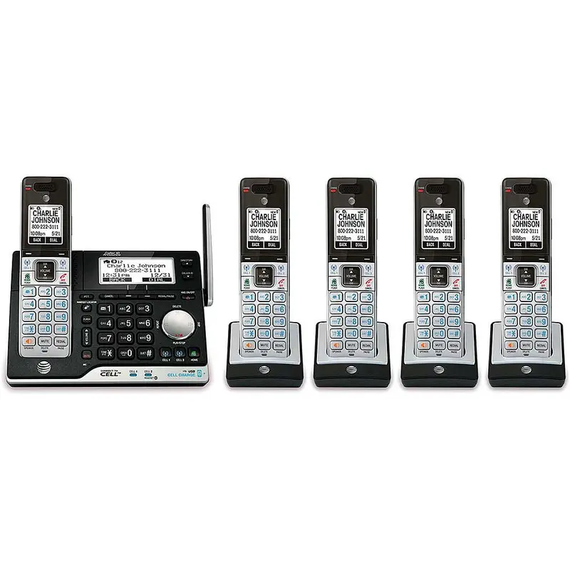 5 Handset Answering System W/ Bluetooth Connect & Caller Id 1