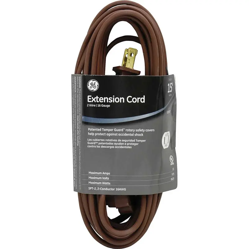 51957 15Ft Extension Cord, Brown 1