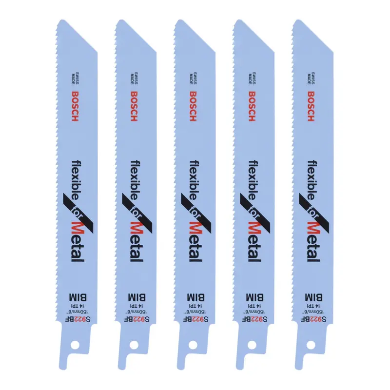6" Bosch Metal Cut Recip Blades - 5 Pack 1