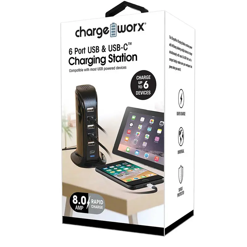 6 Ports Desktop Charging Station 1