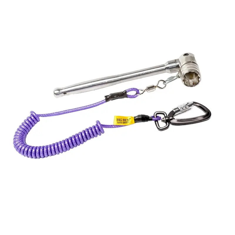 7/16” Bi-Hex Ring Box Spanner With Poker Handle & Tether 1