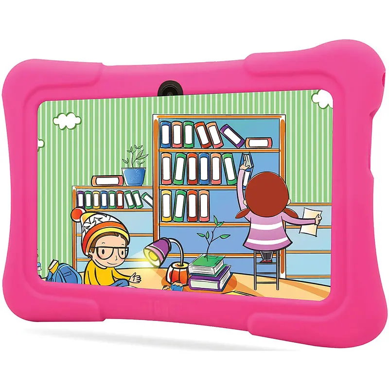 7" Quad Core Android Kids Tablet, Pink 1