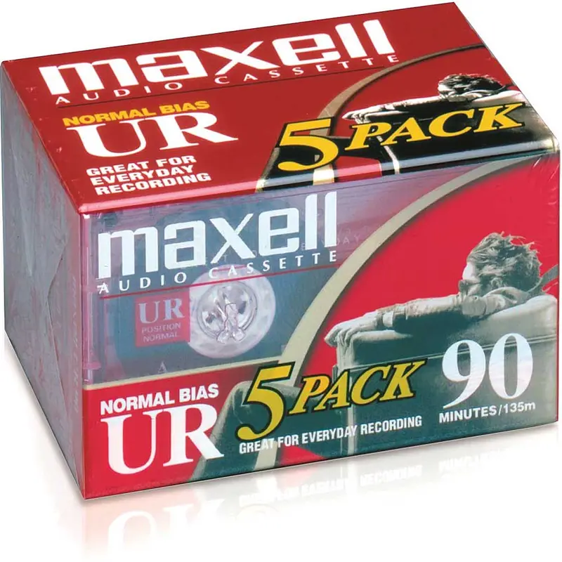 90 Min Recording Time Audio Cassettes, 5 Pack 1