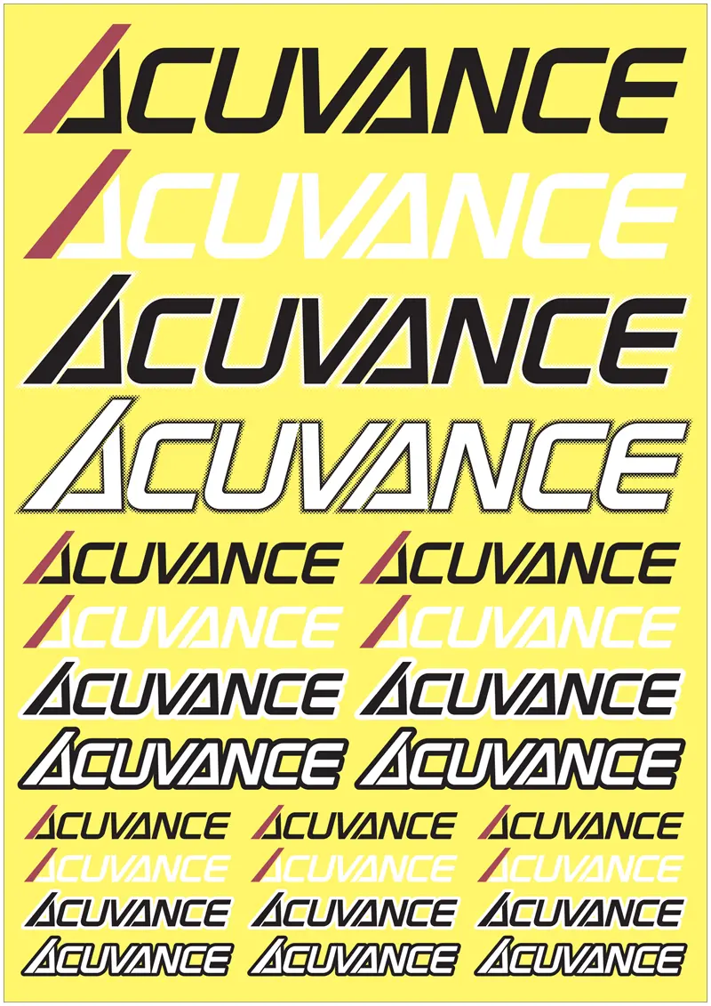 Acuvance Decal Set / Stretch Logo Sticker 1