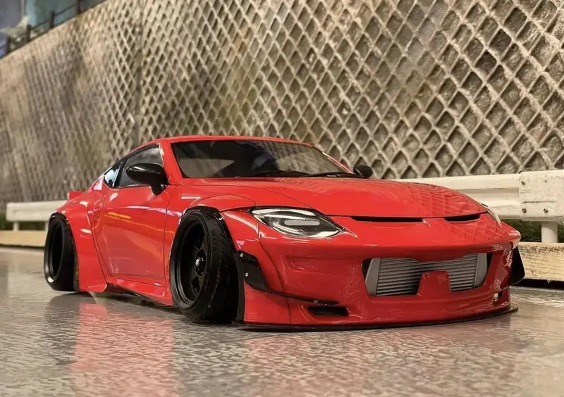 Addiction Rc Nissan 400Z Fairlady Pandem Widebody 1/10 Clear Drift Body 1