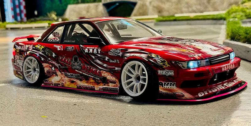 Addiction Rc Nissan S13 Silvia Origin Lab - Animal (W- Taka Livery) Clear Body Ad-Hb16-Animal 1