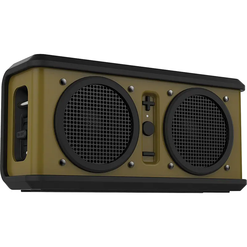 "Air Raid" Water-Resistant Drop Proof Bluetooth Portable Speaker, Olive Green 1