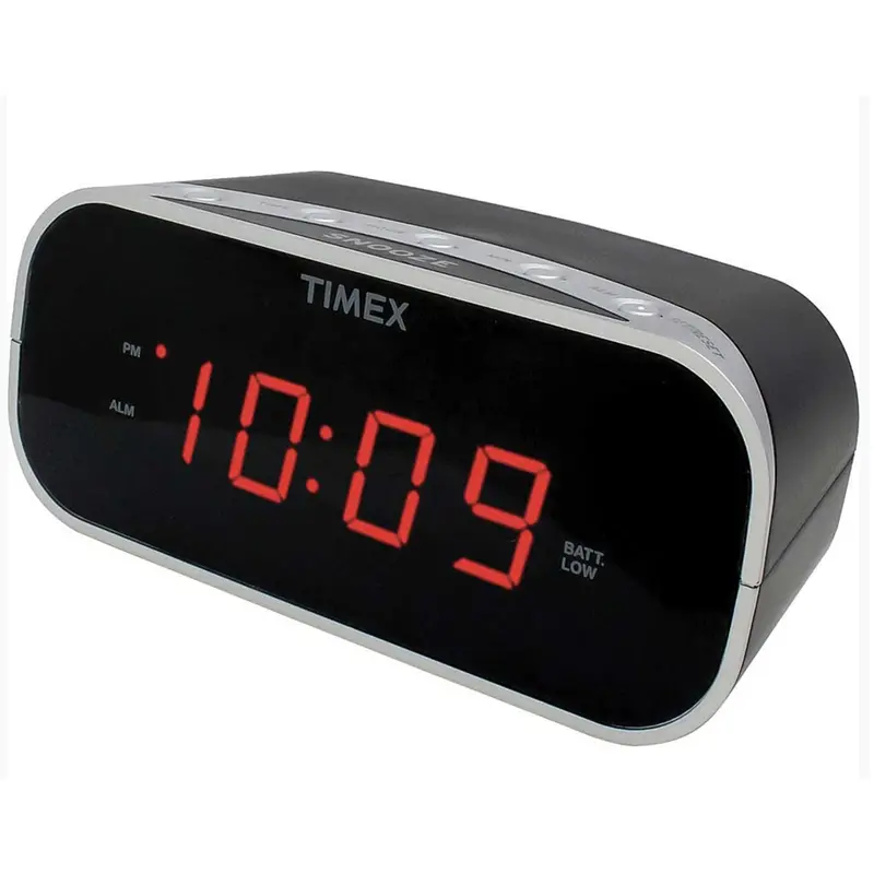 Alarm Clock With 0.7-Inch Display, Black 1