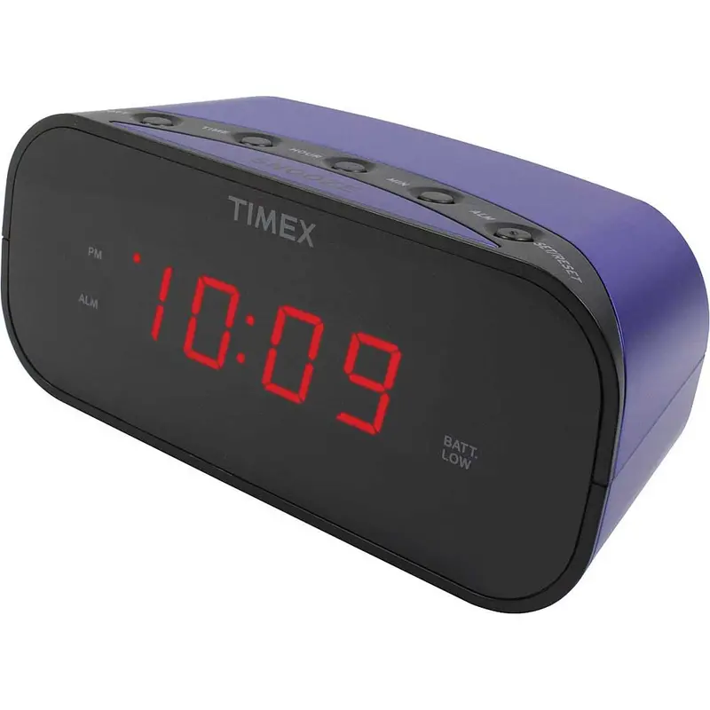 Alarm Clock With 0.7-Inch Display, Purple 1