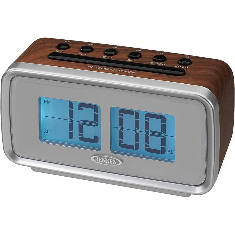 Am/Fm Dual Alarm Clock Radio With Digital Retro "Flip" Display 1