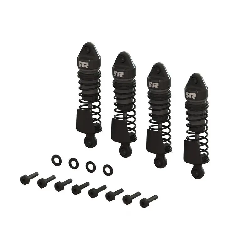 Arrma Aluminum Shock Set, 58Mm Length, 2000Cst Oil (4), Gunmetal: Grom 1