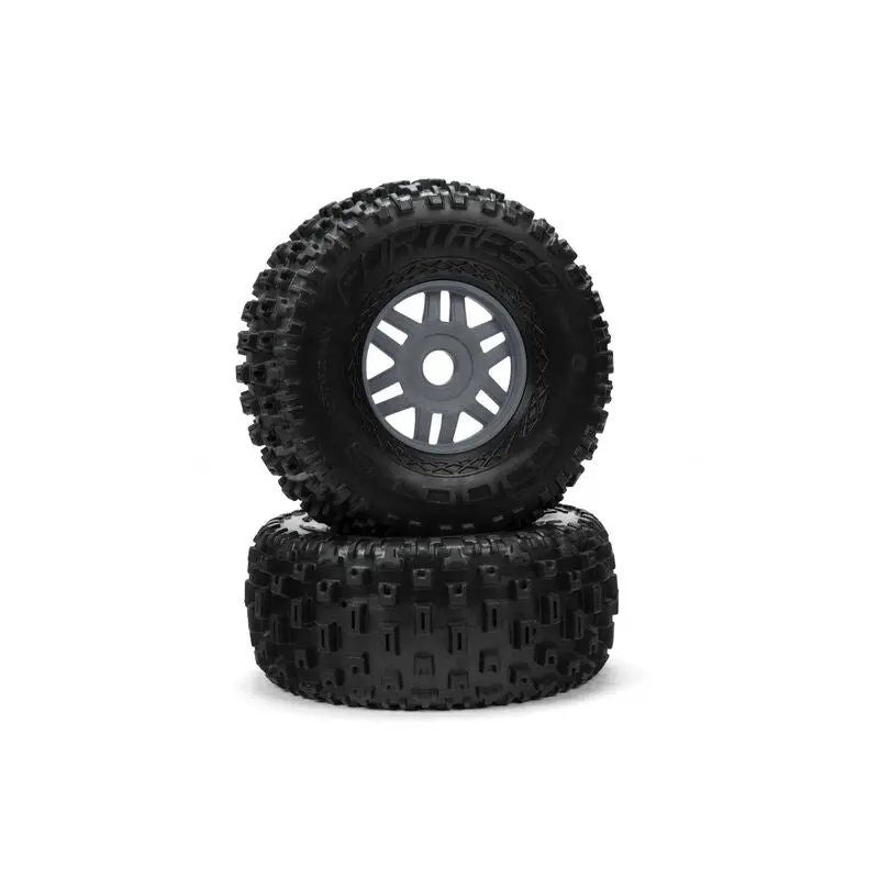 Arrma Mojave 6S 1/8 Dboots Fortress Front/Rear, 17Mm Hex, Gunmetal (2) 1