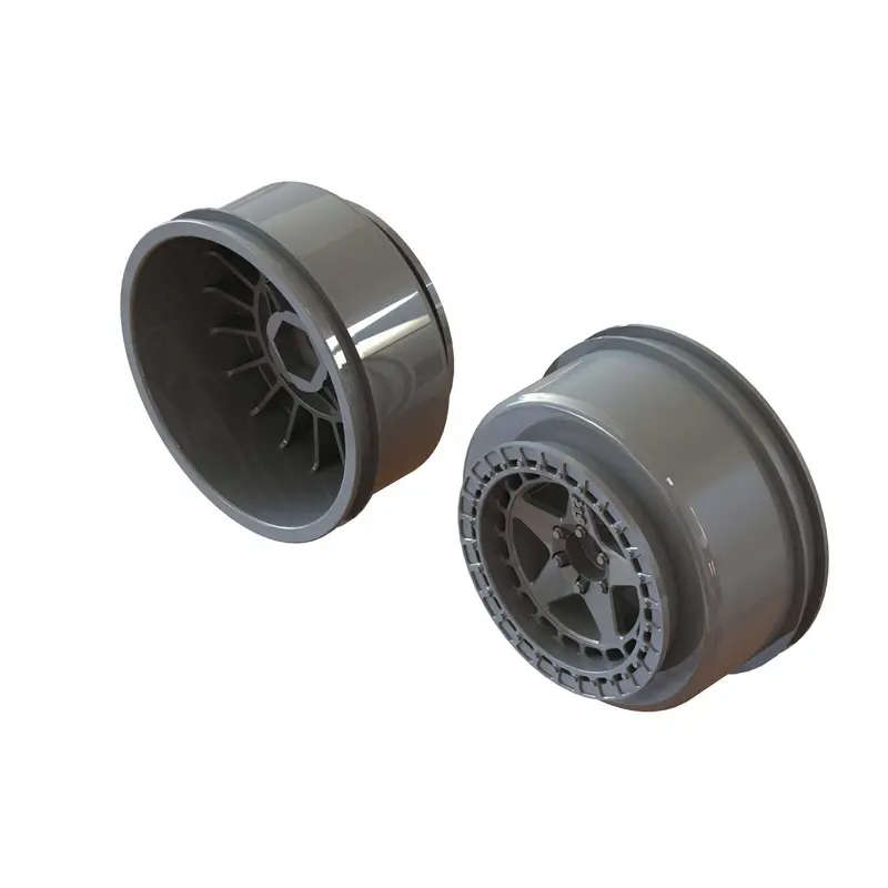 Arrma Sc 2.2" 3.0" Wheel 14Mm Hex Gun Metal (2) 1