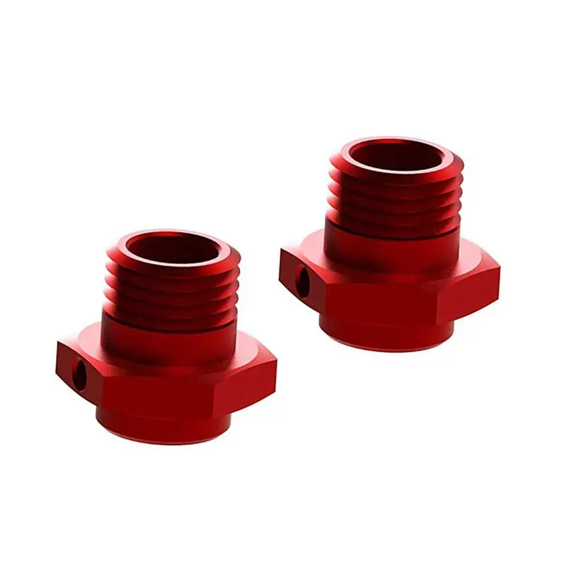 Arrma Wheel Hex Aluminum 17Mm (16.5Mm Thick) Red (2) 1