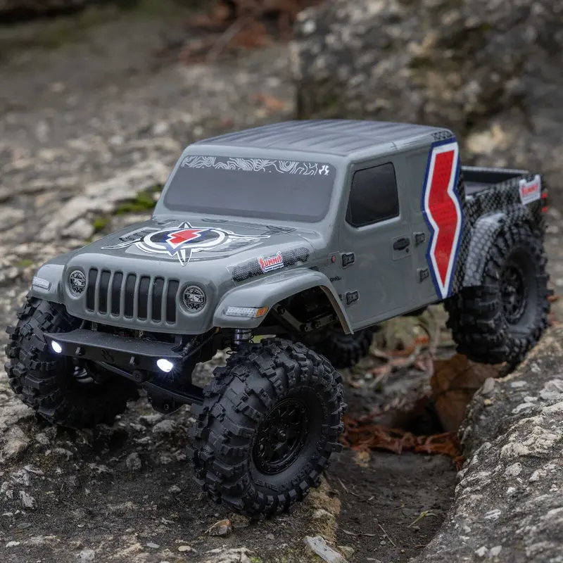 Axial 1/24 Scx24 Summit Racing Jeep Gladiator 4X4 Rock Crawler Rtr (Battery & Charger Included), Gray 1