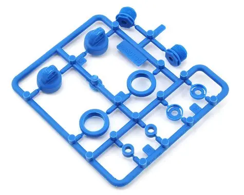Axial 10Mm Shock Caps Parts Tree (Blue) *Discontinued 1