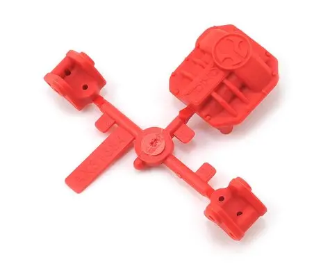 Axial Ar44 Differential Cover And Link Mounts (Red) 1