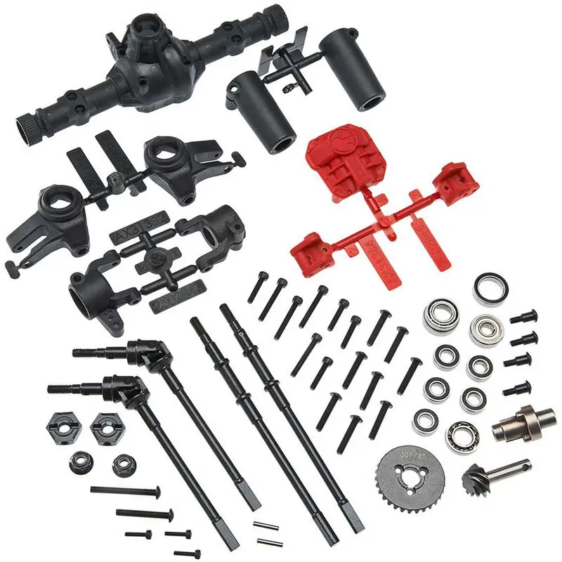 Axial Ar44 Locked Axle Set Front Rear Complete 1