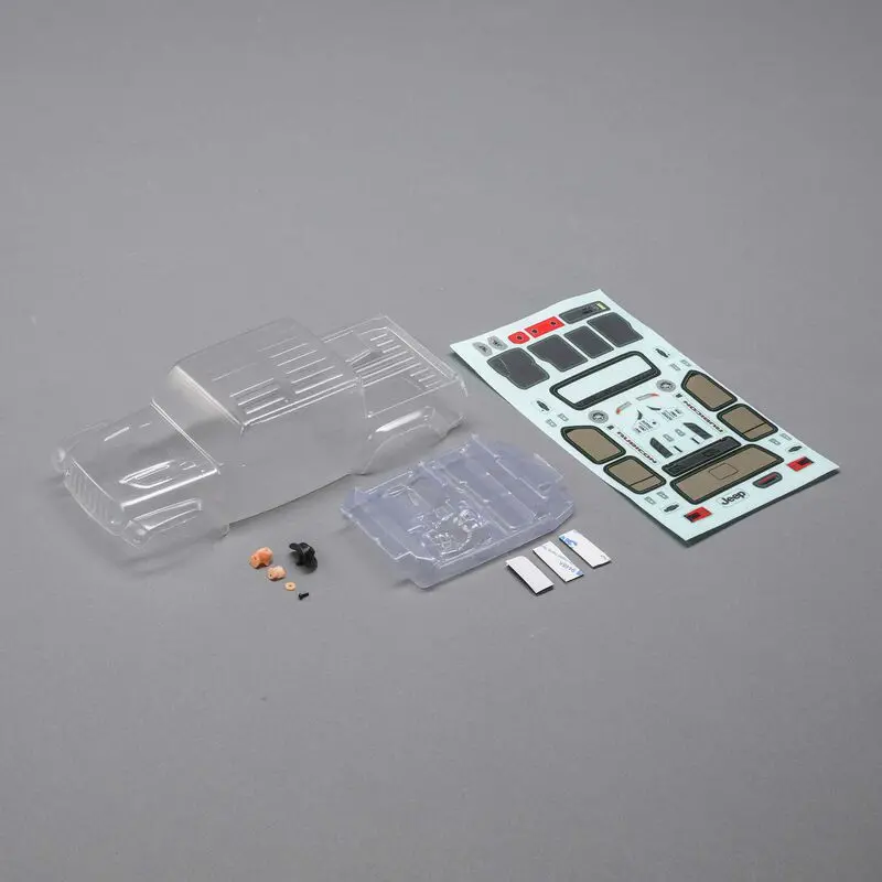 Axial Body Set, Clear: Scx24 Jeep Jt Gladiator 1
