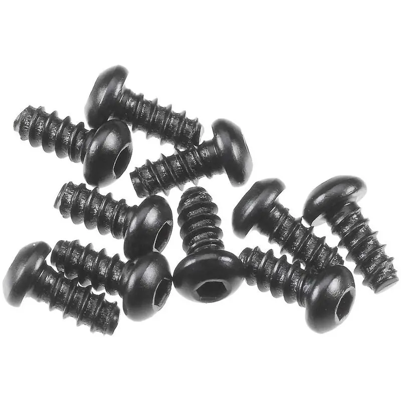 Axial M2.6X6mm Hex Socket Tapping Button Head (Black) (10Pcs) 1