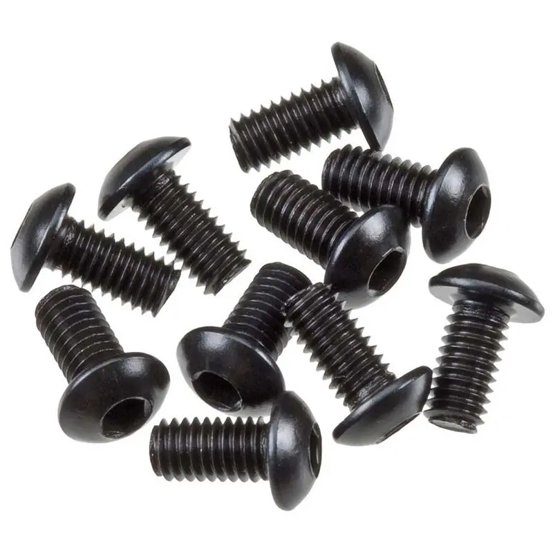 Axial M3x6mm Hex Socket Button Head (Black) (10Pcs) 1