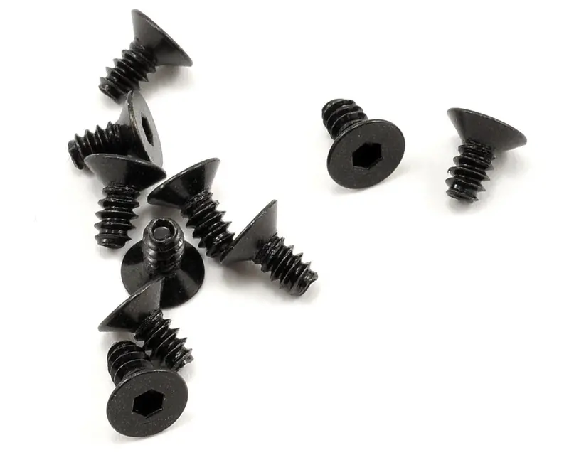 Axial M3x6mm Hex Socket Tapping Flat Head (Black) (10Pcs) 1