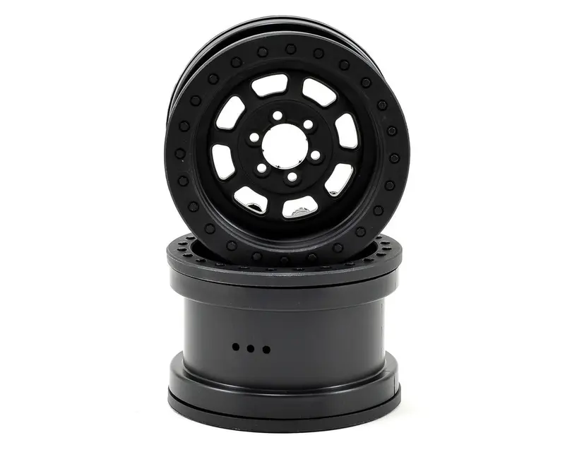 Axial Trail Ready Hd Ifd 2.2 Beadlock Crawler Wheels (2) (Black) W/Slim Ring *Discontinued 1