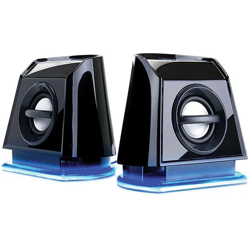 Basspulse 2Mx Usb Powered 2.0 Channel Computer Speakers, Blue/Black 1