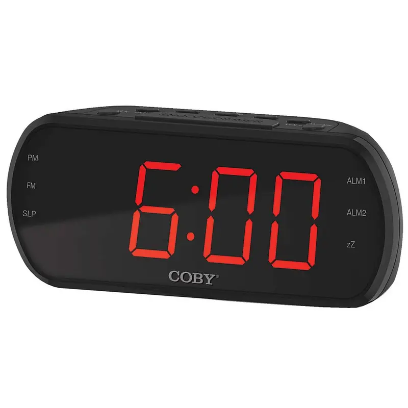Big Digit Fm Alarm Clock Radio, Black 1