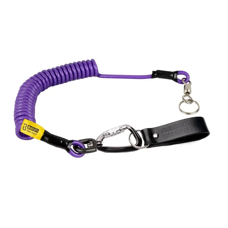 Bigben® 2M Tool Tether With Twistlock Carabina & Belt Loop 1