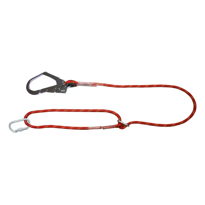 Bigben® Adjustable Rope Fall Restraint Lanyard With Scaff Hook And Carabina 1