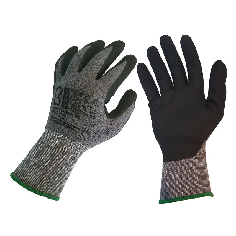 Bigben® Black Foam Pu Nitrile Ultralite Gloves 1
