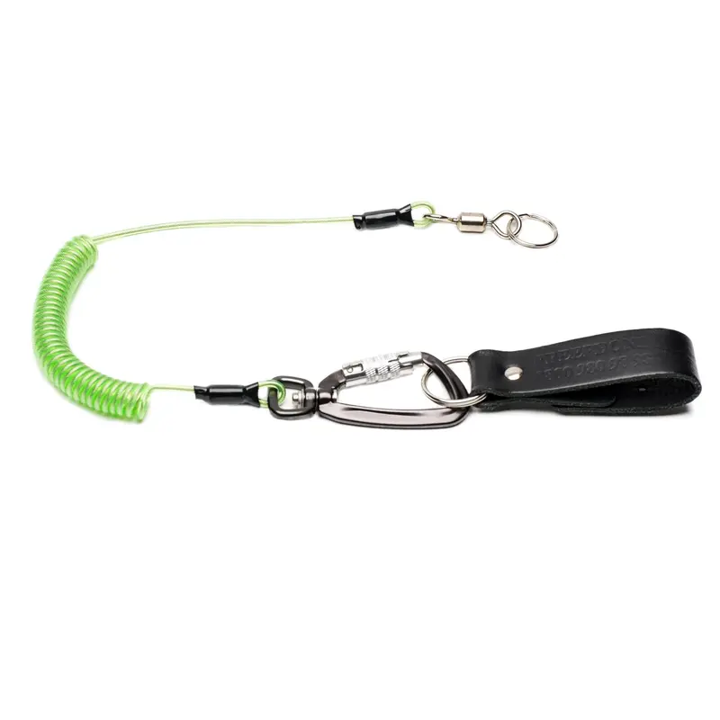Bigben® Deluxe Tool Tether With Leather Belt Loop & Twistlock Carabina 1