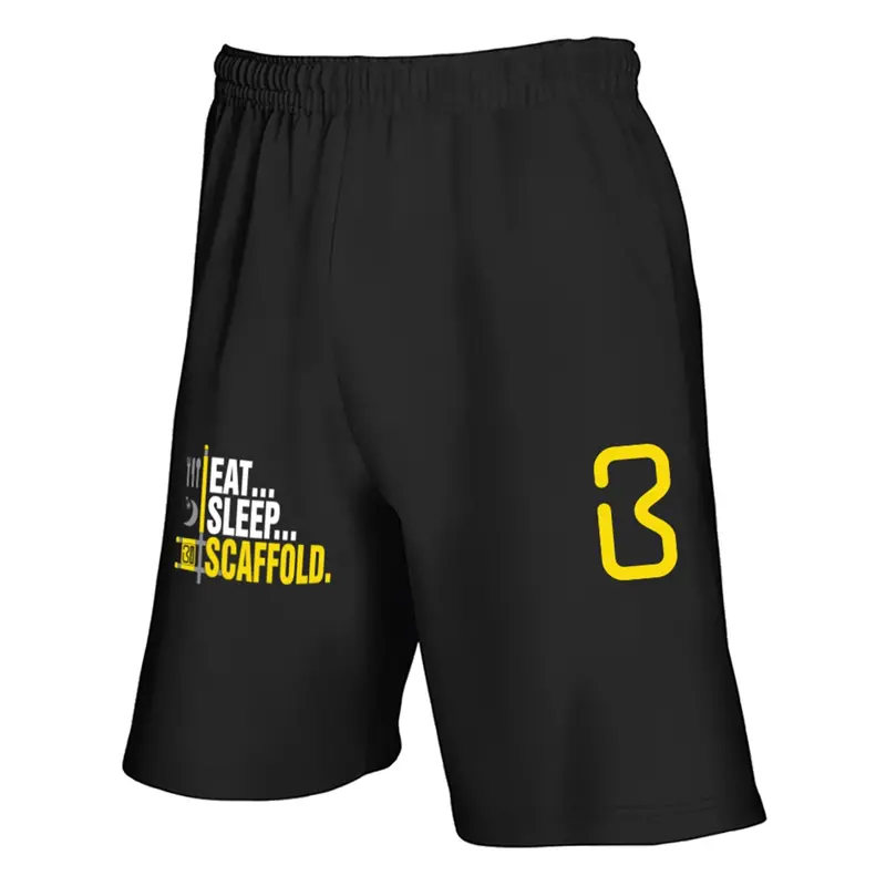 Bigben® Eat, Sleep, Scaffold Jogger Shorts 1